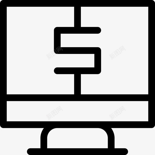 计算机电子商务124线性图标svg_新图网 https://ixintu.com 电子商务124 线性 计算机