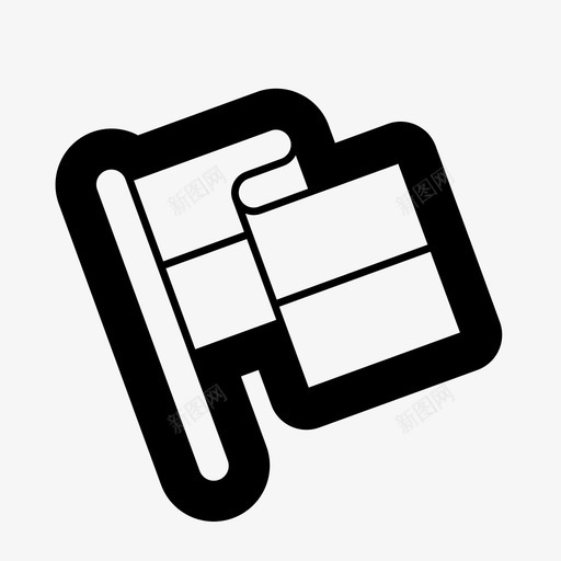 旗帜条纹挥舞图标svg_新图网 https://ixintu.com 挥舞 旗帜 条纹