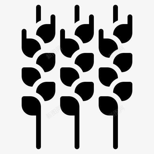 水稻农业园艺图标svg_新图网 https://ixintu.com 农业 农民字形 园艺 水稻