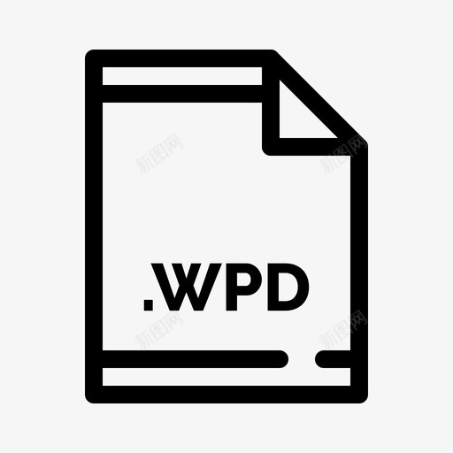 wpd文档扩展名图标svg_新图网 https://ixintu.com wpd 扩展名 文件 文档 类型
