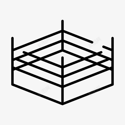 拳击摔跤运动心房和运动训练常规虚线图标svg_新图网 https://ixintu.com 常规 心房 拳击 摔跤 虚线 运动 运动训练
