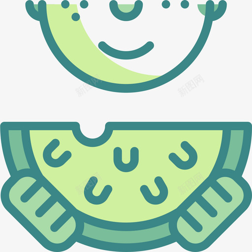 西瓜沙滩6双色图标svg_新图网 https://ixintu.com 双色 沙滩 西瓜