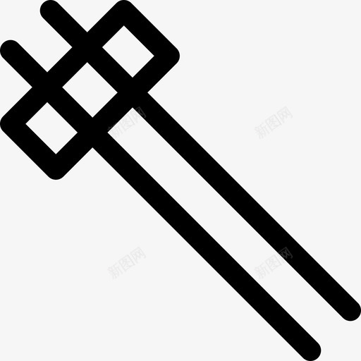 筷子瓷器29直形图标svg_新图网 https://ixintu.com 瓷器 直形 筷子