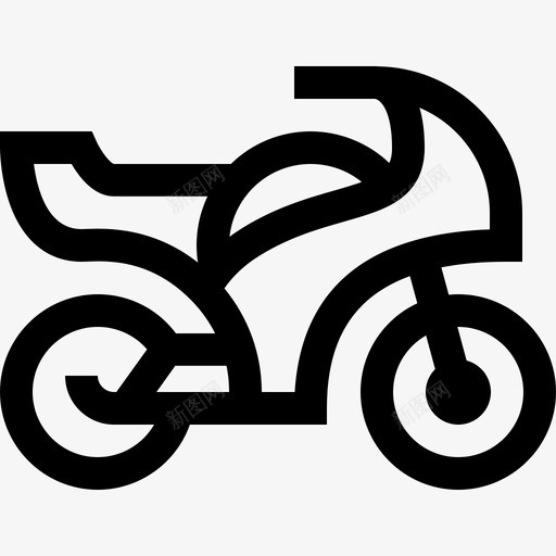 摩托车户外活动28直线型图标svg_新图网 https://ixintu.com 户外活动 摩托车 直线 线型