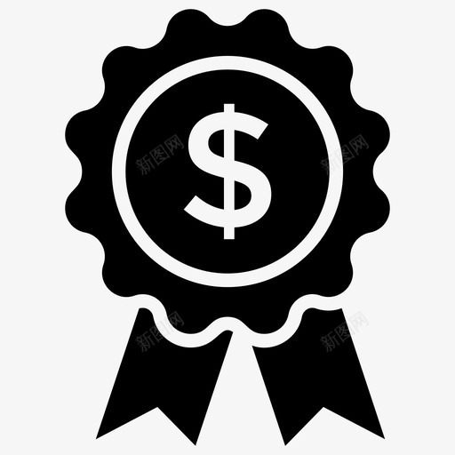 美元徽章奖项商业奖章图标svg_新图网 https://ixintu.com 丝带 冠军 商业 图标 坚实 奖章 奖项 徽章 美元 金融