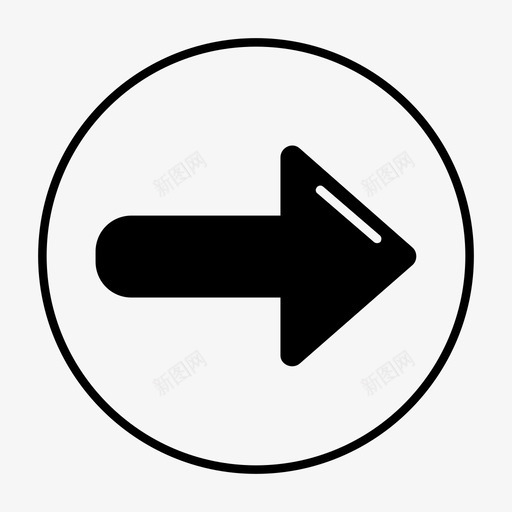 箭头右箭头指示器图标svg_新图网 https://ixintu.com 下一个 指示器 箭头
