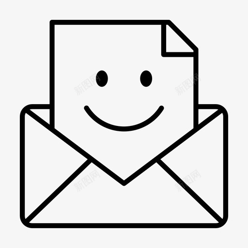 快乐信电子邮件收件箱图标svg_新图网 https://ixintu.com 其他 快乐信 收件箱 电子邮件