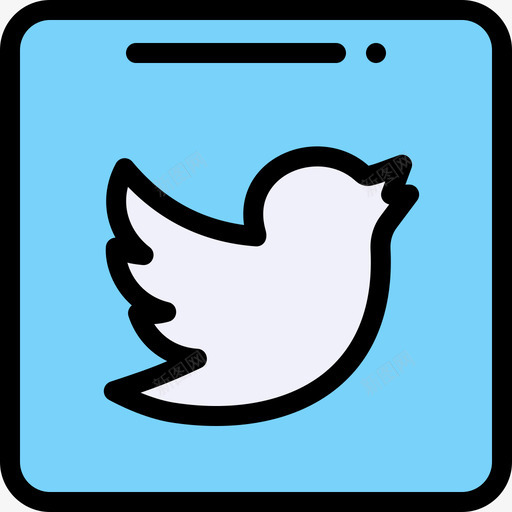 Twitter社交媒体73线性颜色图标svg_新图网 https://ixintu.com Twitter 社交媒体73 线性颜色