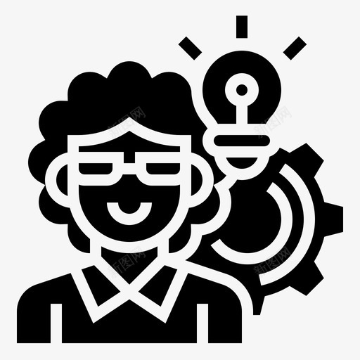 思考分析知识图标svg_新图网 https://ixintu.com 分析 思想 思考 教授 斯特姆格里夫 知识 科学家