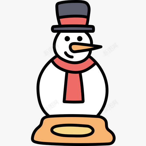 雪人儿童玩具14彩色图标svg_新图网 https://ixintu.com 儿童玩具 彩色 雪人