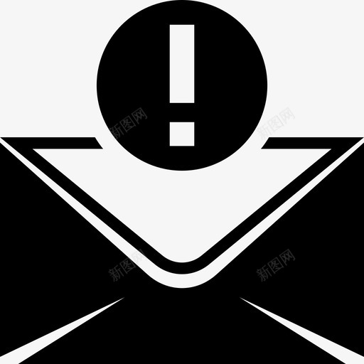 通知警报电子邮件图标svg_新图网 https://ixintu.com 消息 电子邮件 警报 通知