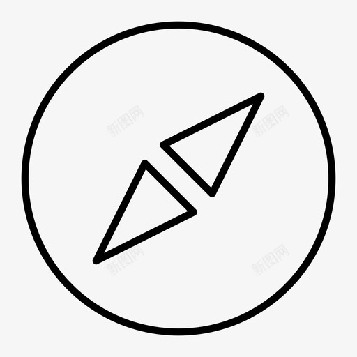 罗盘方向磁铁图标svg_新图网 https://ixintu.com 地图 导航器 方向 磁铁 罗盘
