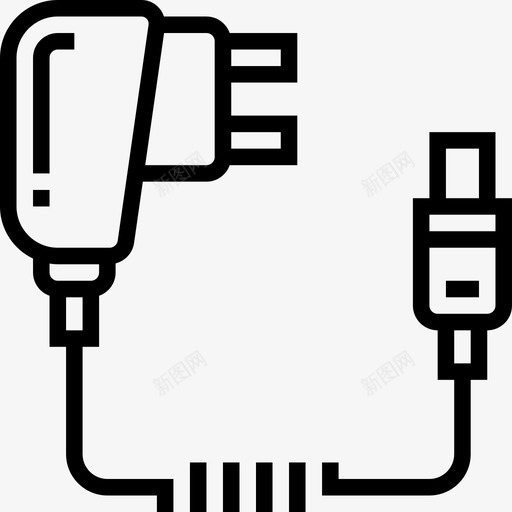 电话充电器电子设备12线性图标svg_新图网 https://ixintu.com 充电器 电子设备 电话 线性