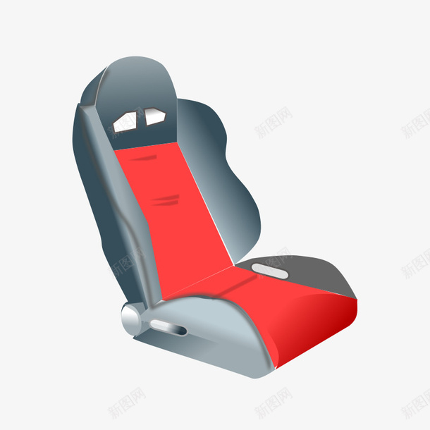 红色的卡通车座椅png免抠素材_新图网 https://ixintu.com 座椅 红色 车 车座椅