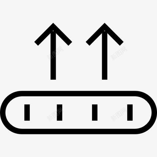 上传界面符号两起箭从盘图标png_新图网 https://ixintu.com 上传 上箭头 二 抽象的图标集 界面 盘 符号