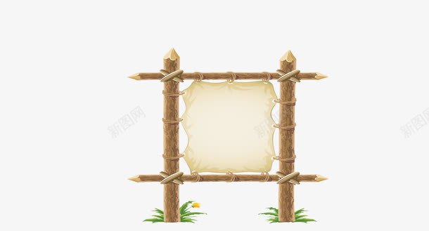 告示牌png免抠素材_新图网 https://ixintu.com 告示牌 指示牌 边框 黄色