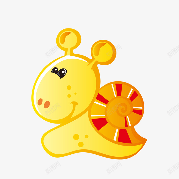 卡通蜗牛矢量图eps免抠素材_新图网 https://ixintu.com 动物 动物插画 卡通 卡通动物 可爱动物 小动物 蜗牛 矢量图