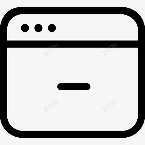 浏览器图标png_新图网 https://ixintu.com 互联网 多媒体 多媒体选项 最小化 浏览器 界面 计算