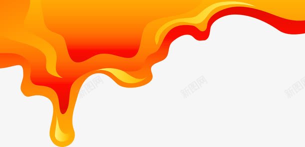 手绘橙色水彩png免抠素材_新图网 https://ixintu.com 图片 橙色 水彩