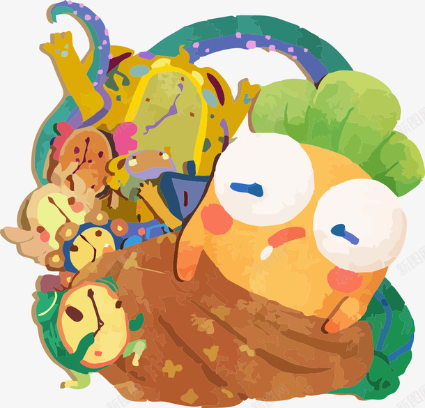 手绘动物插画矢量图eps免抠素材_新图网 https://ixintu.com 儿童 免抠动物插画 动物 手绘 插画 矢量图