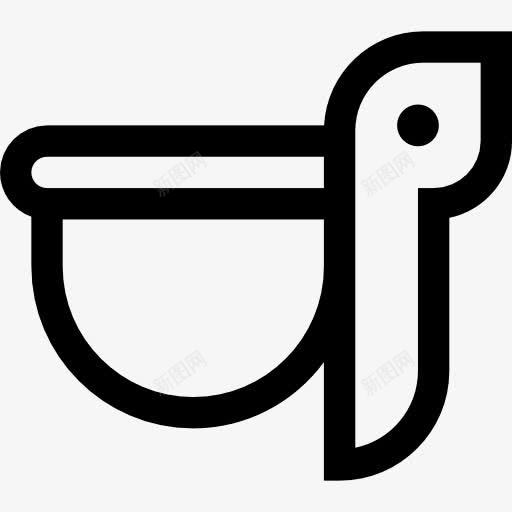 Pelican图标png_新图网 https://ixintu.com 动物 动物园 动物王国 野外生活 鹈鹕