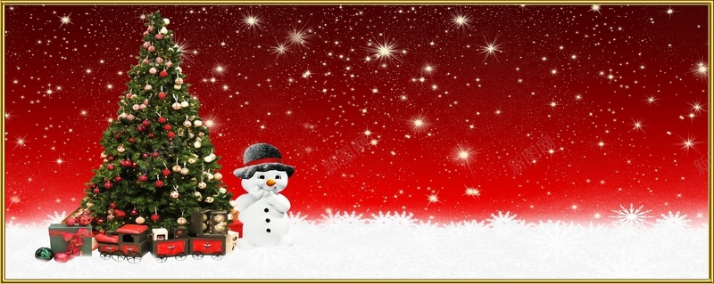 冬天圣诞树礼物雪花jpg设计背景_新图网 https://ixintu.com 圣诞树 礼物 红色背景 雪花