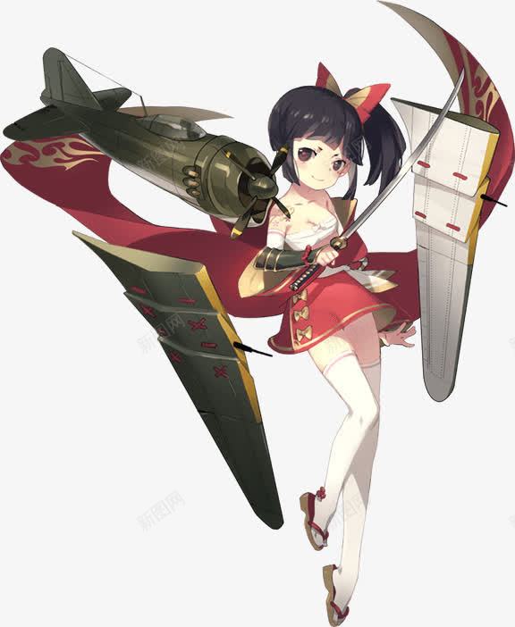 手绘风格黄牌机娘游戏png免抠素材_新图网 https://ixintu.com 游戏 风格 黄牌
