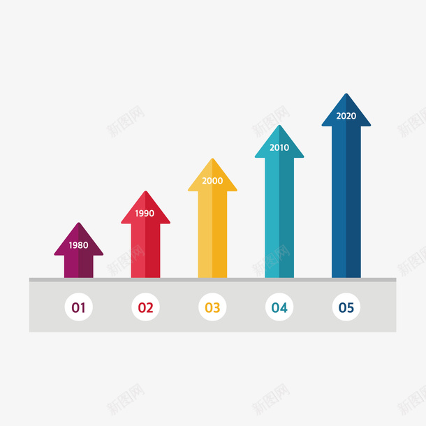 箭头数据图矢量图ai免抠素材_新图网 https://ixintu.com 箭头 箭头信息图 箭头数据图 矢量图