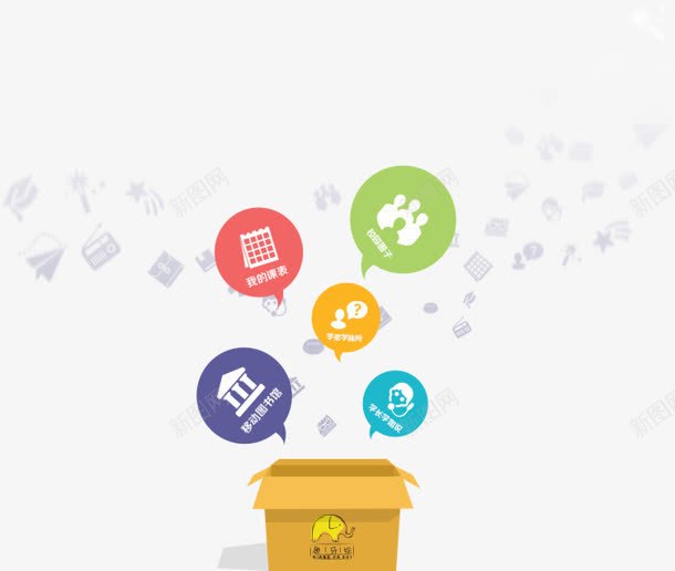 偏平化app盒状png免抠素材_新图网 https://ixintu.com app