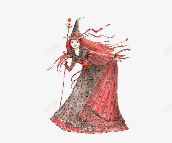 漂亮的女巫png免抠素材_新图网 https://ixintu.com 万圣节 女巫 漂亮的女巫 老巫婆 西方节日