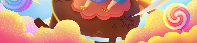 手绘儿童节骑木马背景图psd设计背景_新图网 https://ixintu.com 儿童节 卡通人物 手绘人物 旗帜 木马 气球 糖果 骑木马