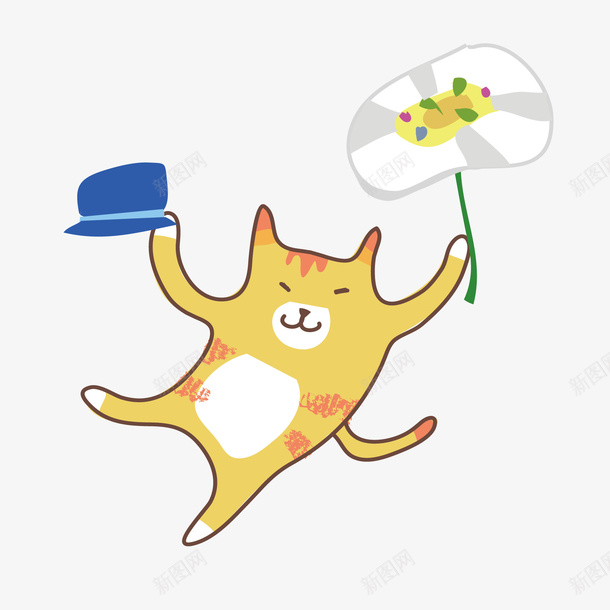 可爱卡通猫卡通矢量图ai免抠素材_新图网 https://ixintu.com 卡通 可爱卡通猫 矢量素材 矢量图
