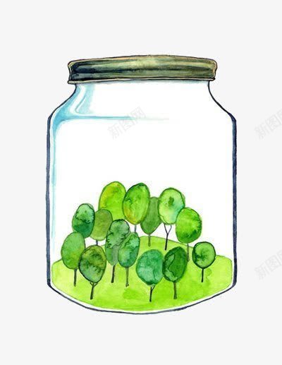 创意装饰漂流瓶png免抠素材_新图网 https://ixintu.com 卡通 山 漂流瓶 瓶子 装饰