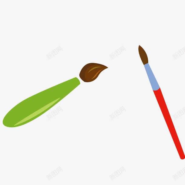 绘画刷子png免抠素材_新图网 https://ixintu.com 毛刷 毛笔 画画 笔刷