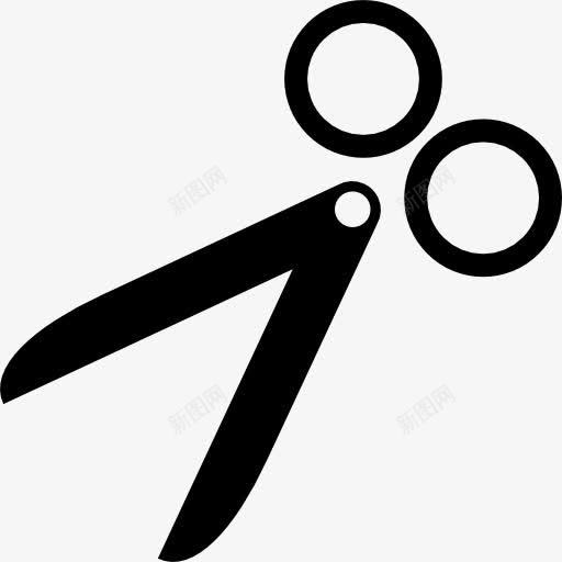 张开的剪刀指着图标png_新图网 https://ixintu.com 作物种植 切割 切割工具