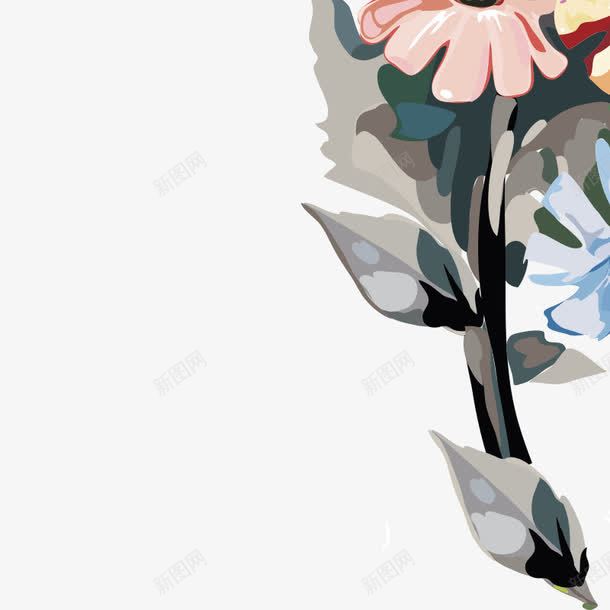 手绘花朵装饰花花唯美花瓣png免抠素材_新图网 https://ixintu.com 唯美 手绘花朵 花 花瓣 装饰花