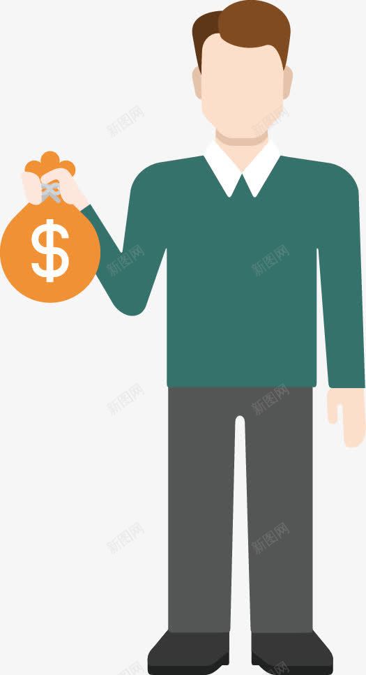 商业人物矢量图ai免抠素材_新图网 https://ixintu.com 宸綔浜虹墿 浼佷笟浜虹墿 鍟嗕笟浜虹墿 鍟嗗姟浜虹墿 鐧介 矢量图