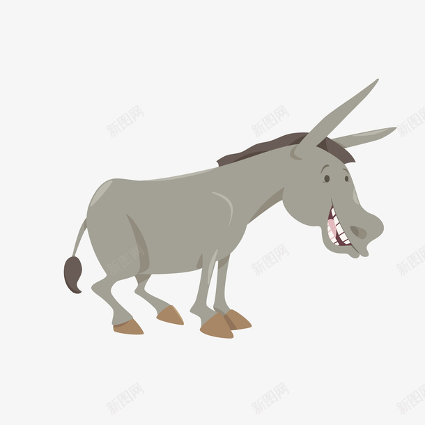 手绘卡通时尚驴矢量图eps免抠素材_新图网 https://ixintu.com png免扣图 动物 卡通 手绘 时尚 矢量图 笨驴 驴 驴子卡通
