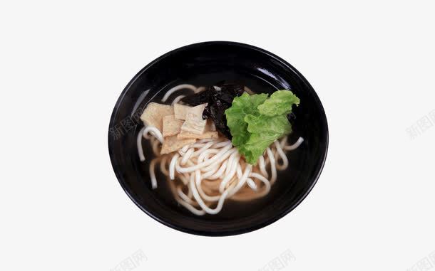 青菜乌冬面png免抠素材_新图网 https://ixintu.com 乌冬面 木耳 青菜 面条