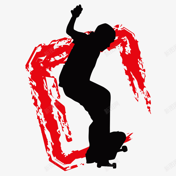 人物运动剪影png免抠素材_新图网 https://ixintu.com 人物 人物运动剪影 剪影 图标 插画 装饰图案 运动