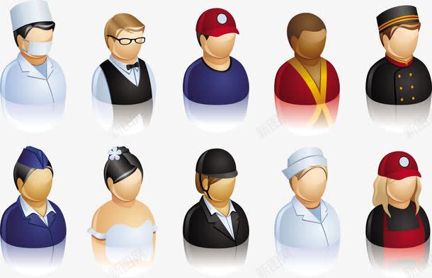 人物图标png免抠素材_新图网 https://ixintu.com 人物 图标 职业
