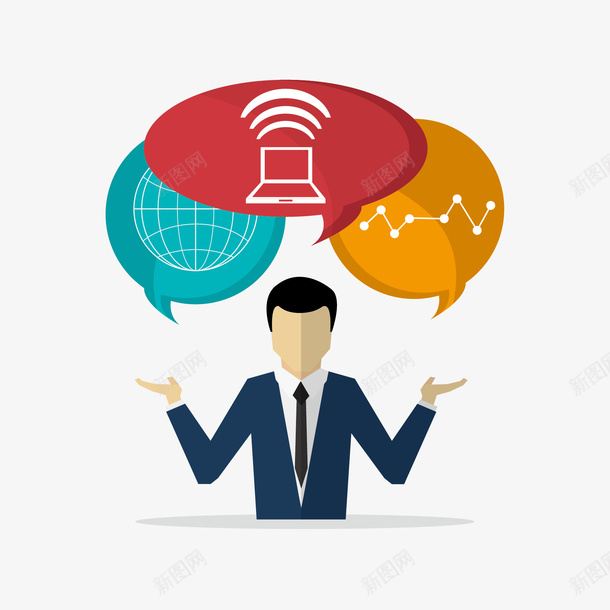 人和对话框矢量图ai免抠素材_新图网 https://ixintu.com 人 对话框 彩色对话框 矢量图