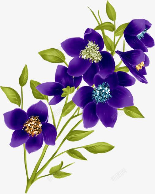 紫色的大鲜花png免抠素材_新图网 https://ixintu.com 小花 花朵 鲜花