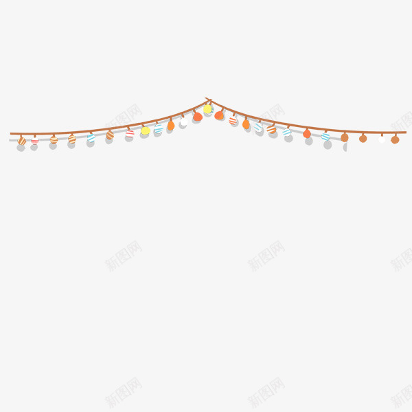 手绘装饰图案小吊旗png免抠素材_新图网 https://ixintu.com 吊旗 手绘装饰图案小吊旗 节日装饰 装饰