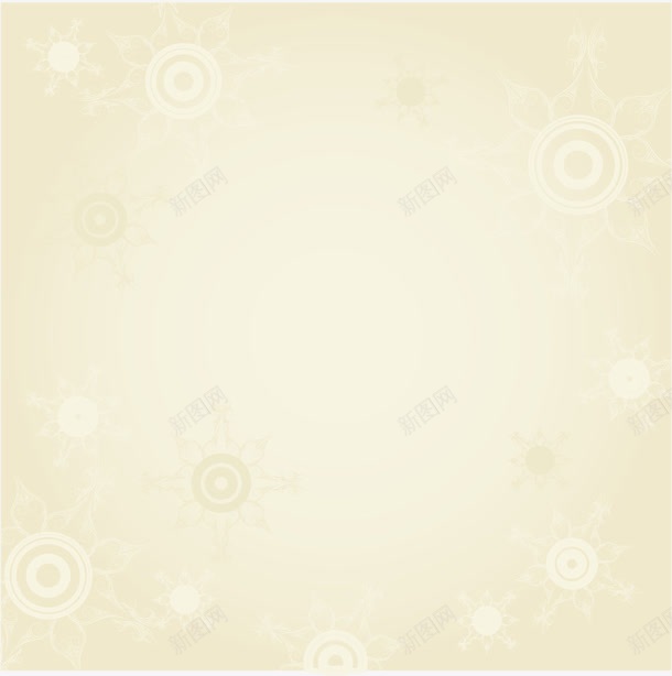 黄色清新花纹海报png免抠素材_新图网 https://ixintu.com 海报 清新 花纹 黄色