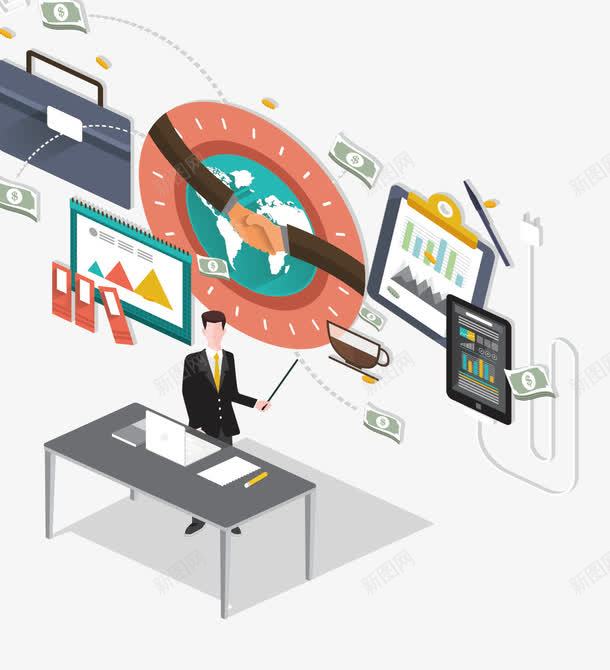 立体商业人物讲解png免抠素材_新图网 https://ixintu.com 矢量讲解 立体商业人物讲解 讲解