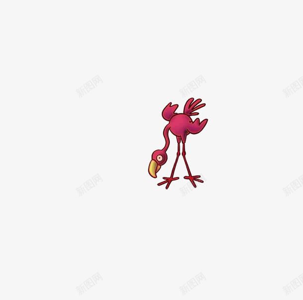 低头的鸵鸟png免抠素材_新图网 https://ixintu.com 动物 卡通 鸵鸟