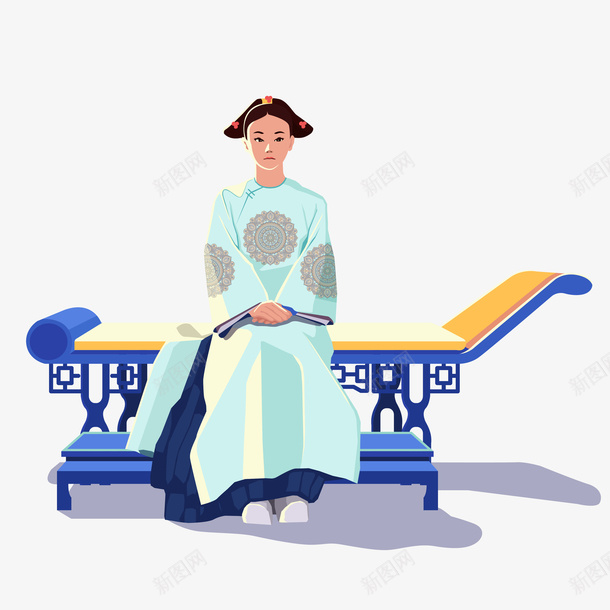 如懿传古装人物矢量图ai免抠素材_新图网 https://ixintu.com 人物 卡通 古装 图案 如懿传 文理 清庭 装饰 边框 矢量图