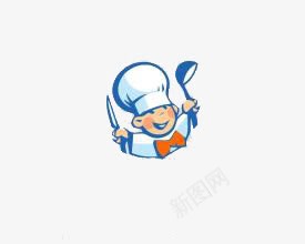 厨师png免抠素材_新图网 https://ixintu.com 卡通人物 吃饭 饭店