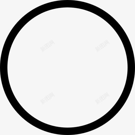 圆轮廓图标png_新图网 https://ixintu.com 几何形态 几何形状 圆 圆形状 基本程序 平原 形状 资产净值